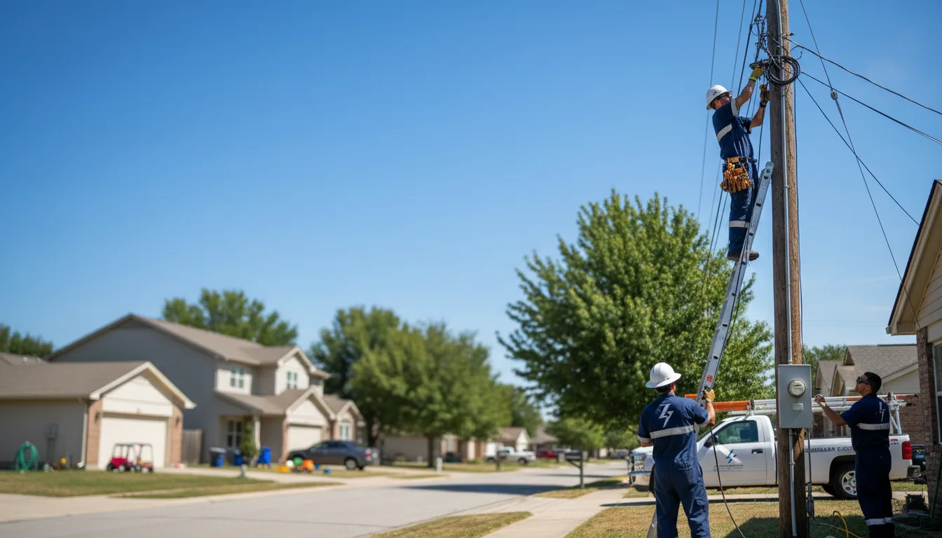 Residential electrician providing installation services in West Point, IA
